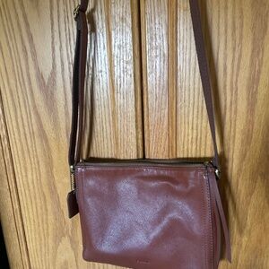 Brown Leather Crossbody Bag